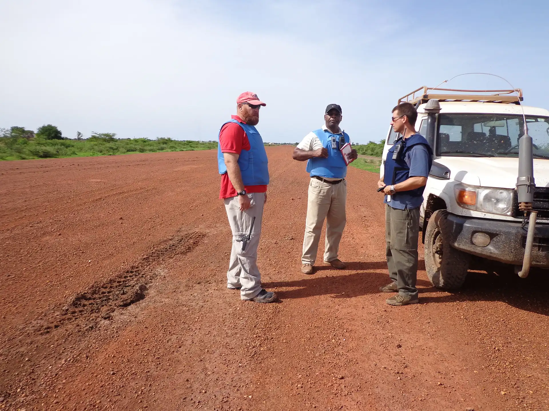 Route survey teams for humanitarian client