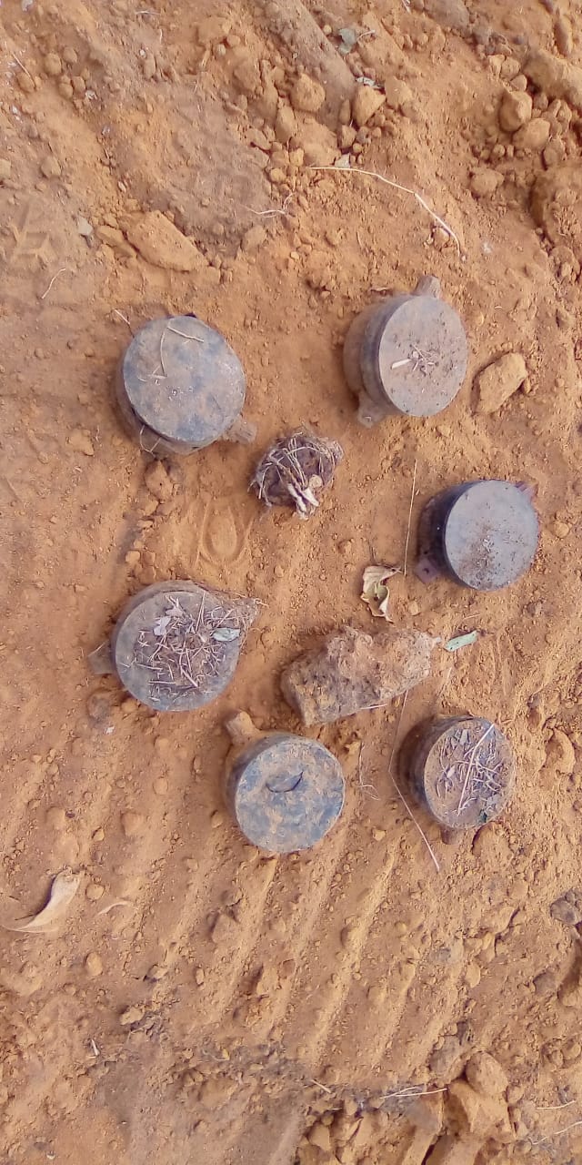 Landmines in a latrine in Mozambique