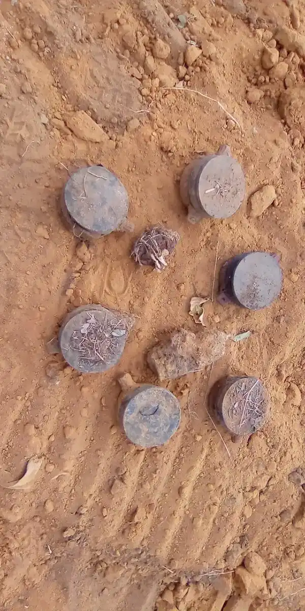 Landmines in a latrine in Mozambique