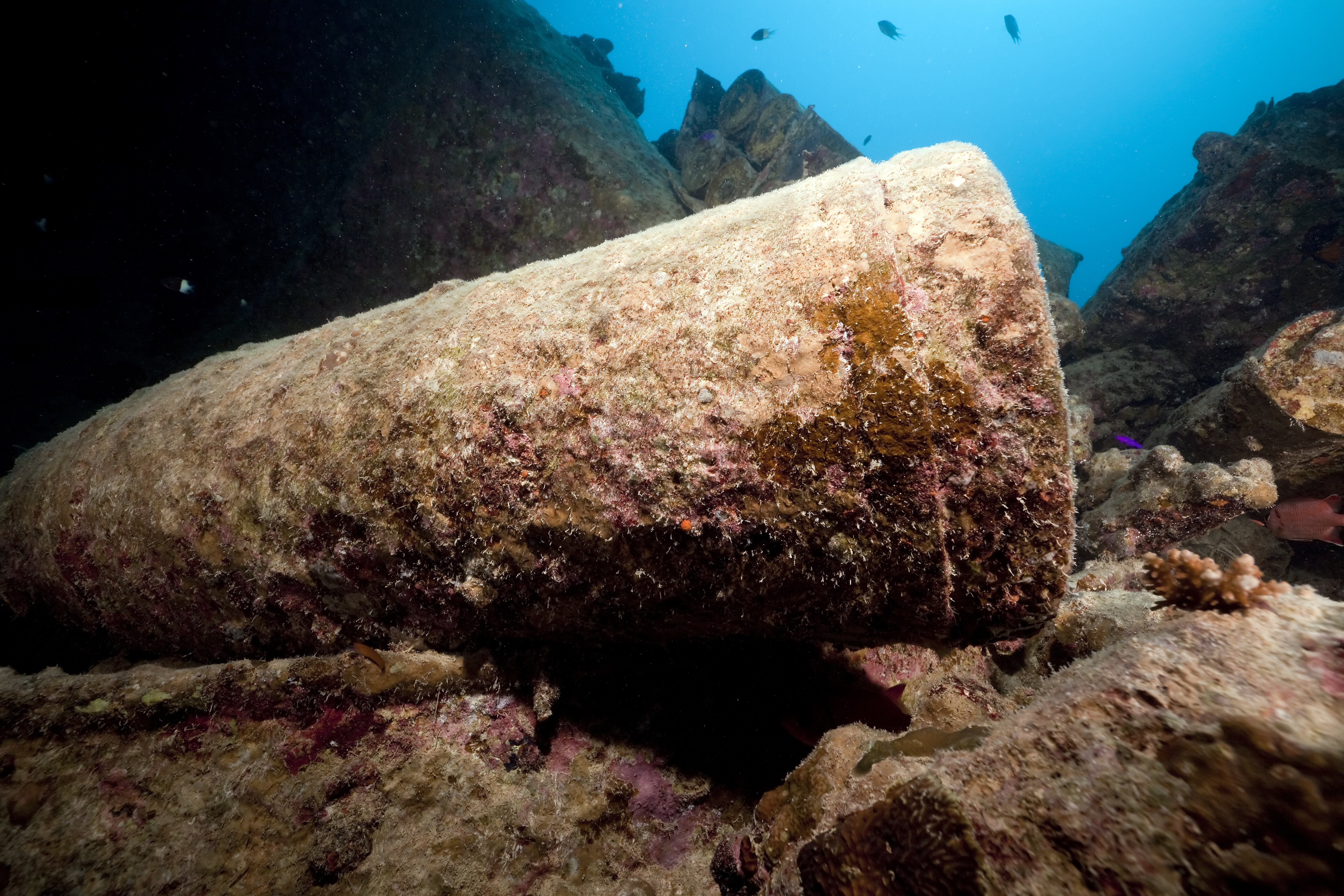 Is the disposal of UXO destroying marine environment?