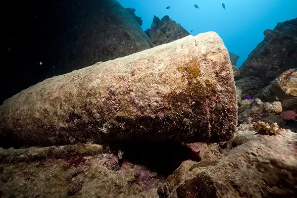 Is the disposal of UXO destroying marine environment?