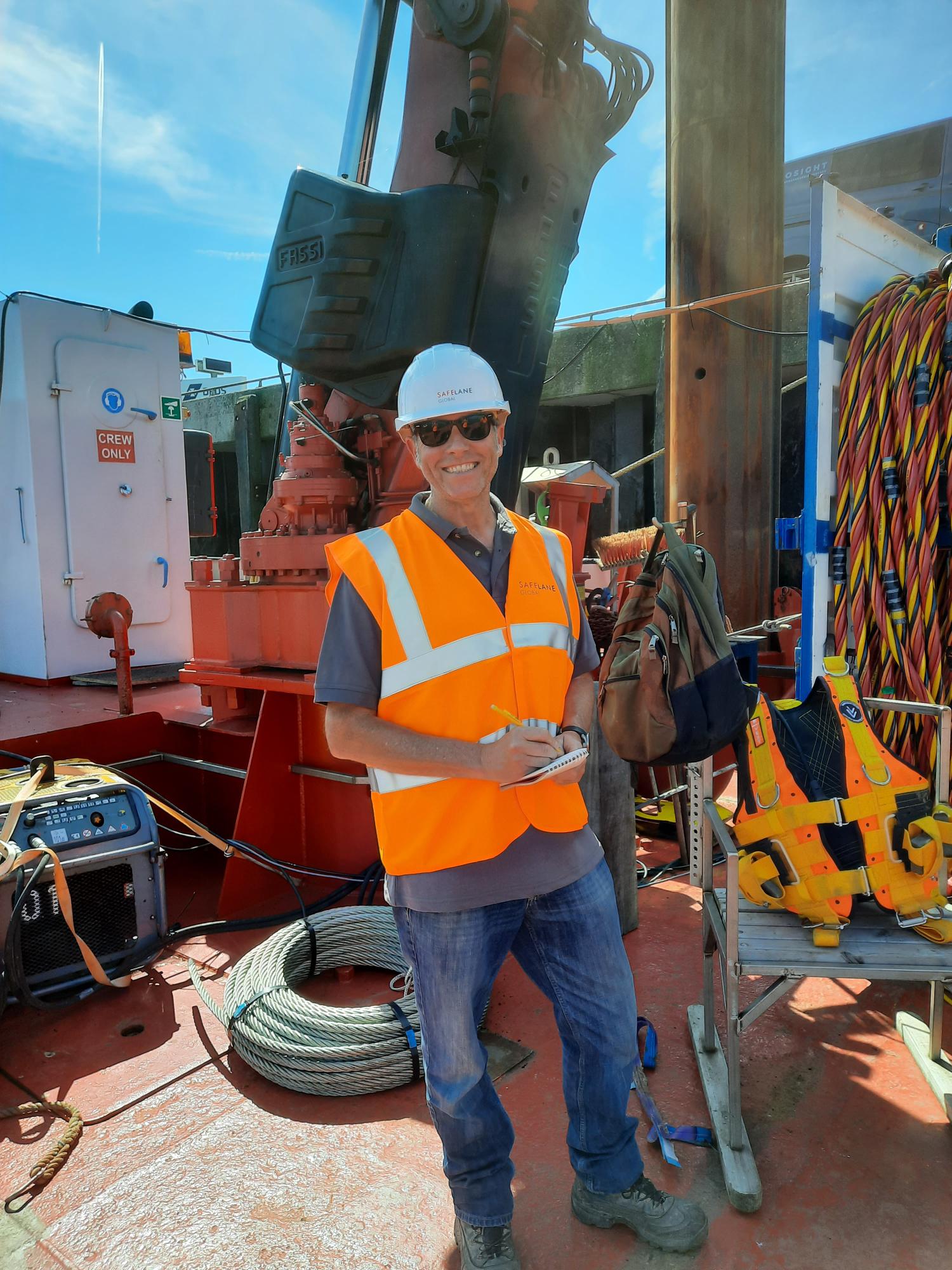 Marine UXO Project Manager Andrew Lonsdale