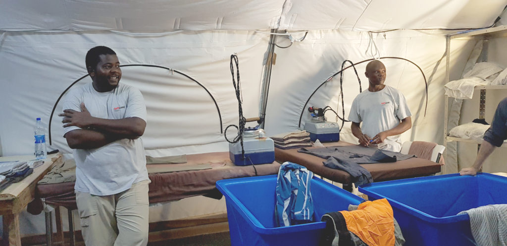 Laundry room at a Somali camp 