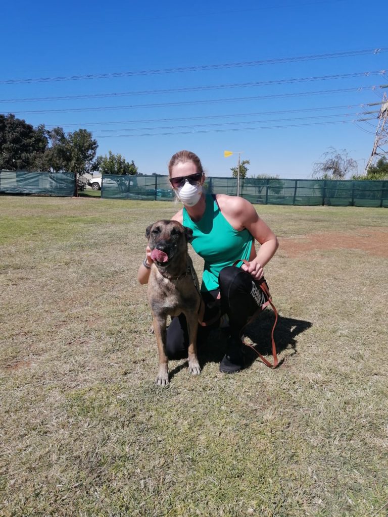 Retired sniffer dog Kenia